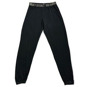 Victoria’s Secret Ribbed Gold / Black Waistband Loungewear Pants